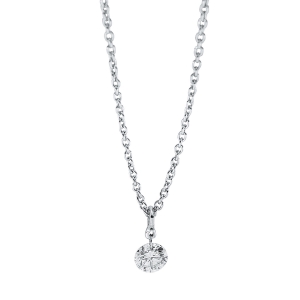 Solitaire Collier  18kt Weißgold mit 0,16ct Diamanten