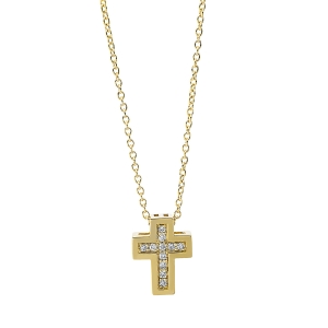 Collier 18 kt GG Kreuz