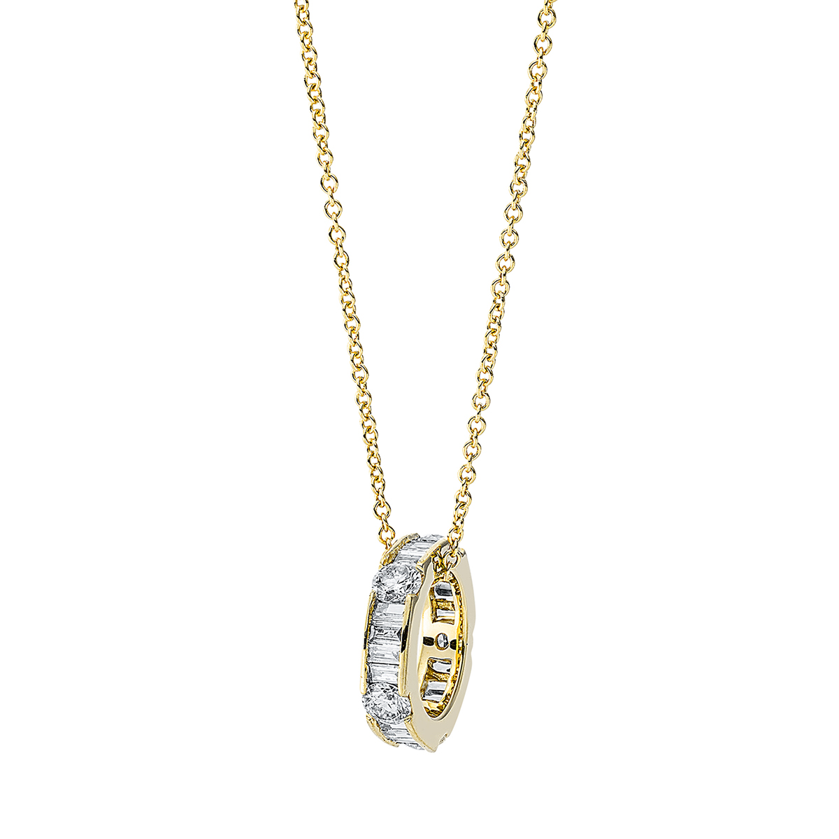 Collier  18kt Gelbgold mit 0,69ct Diamanten