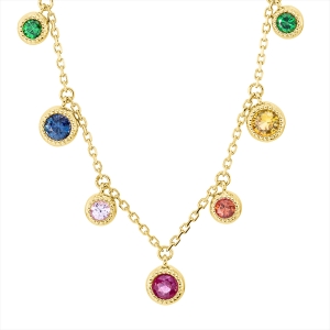 Collier Zarge 18 kt GG, mit ZÖ 40,6 cm & 43,2 cm