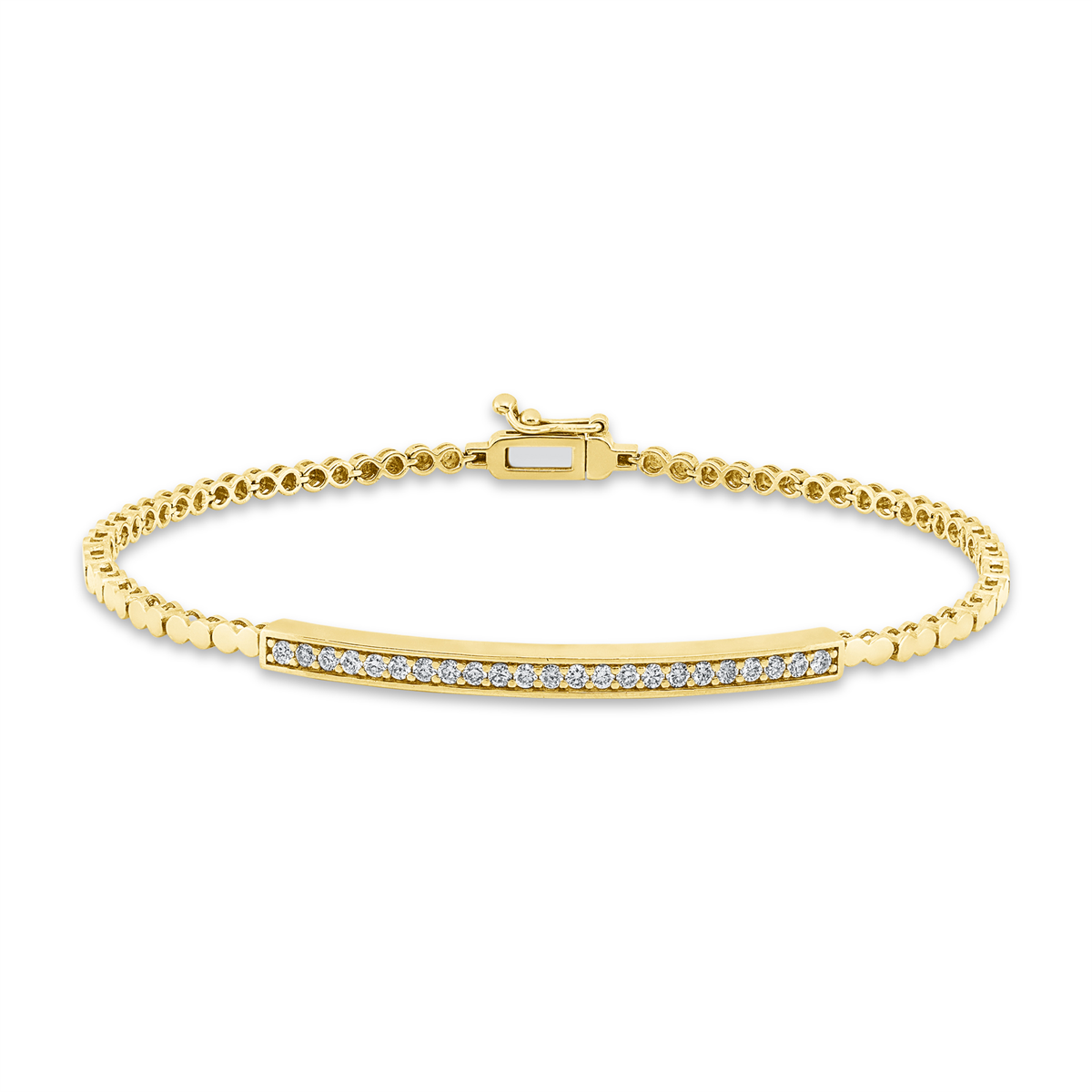 Armband  18kt Gelbgold mit 0,36ct Diamanten