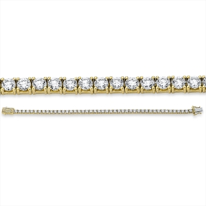 Tennisarmband  18kt Gelbgold mit 8,81ct Diamanten