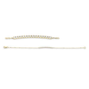 Armband  18kt Gelbgold mit 0,31ct Diamanten