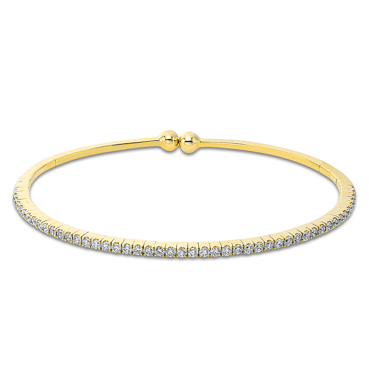 Armreif  18kt Gelbgold mit 0,99ct Diamanten