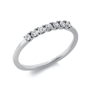 Memoire halb Ring  18kt Gelbgold mit 0,20ct Diamanten