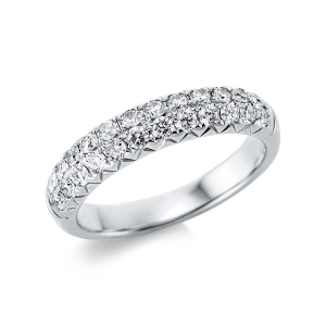 Memoire halb Ring  18kt Gelbgold mit 0,75ct Diamanten