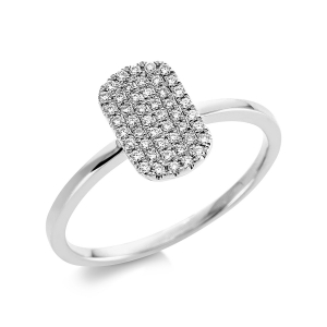 Pavé Ring  18kt Gelbgold mit 0,18ct Diamanten