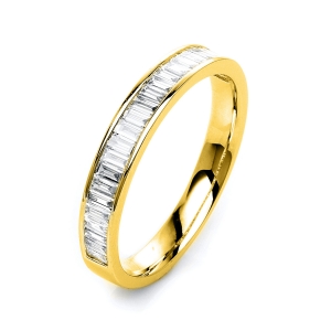 Memoire halb Ring  18kt Gelbgold mit 0,74ct Diamanten