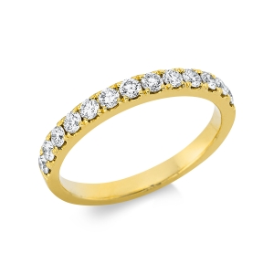 Memoire halb Ring  18kt Gelbgold mit 0,52ct Diamanten