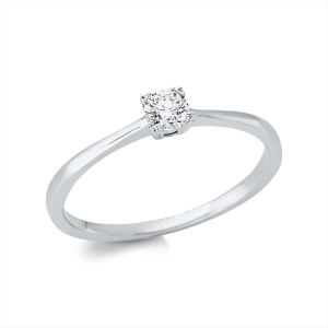 Solitaire Ring  18kt Gelbgold mit 0,19ct Diamanten