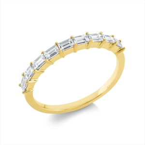 Memoire halb Ring  18kt Gelbgold mit 0,57ct Diamanten