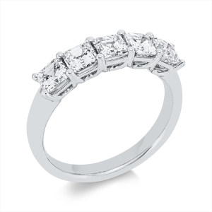 Memoire halb Ring  950PL Platin mit 1,54ct Diamanten