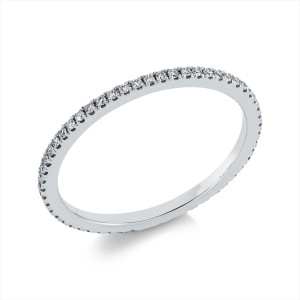 Infinity Memoire Ring  18kt Weißgold mit 0,21ct Diamanten