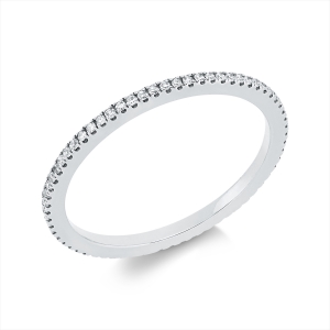 Infinity Memoire Ring  18kt Weißgold mit 0,13ct Diamanten