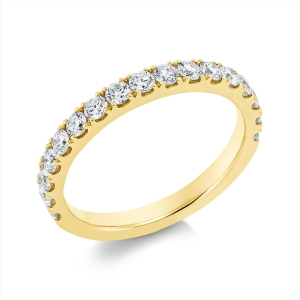 Memoire halb Ring  18kt Gelbgold mit 0,78ct Diamanten