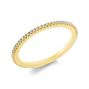 Infinity Memoire Ring  18kt Gelbgold mit 0,14ct Diamanten