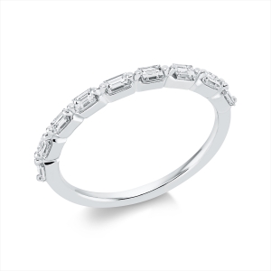 Memoire halb Ring  18kt Gelbgold mit 0,45ct Diamanten