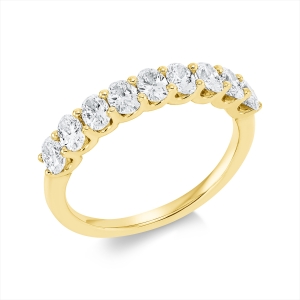 Memoire halb Ring  18kt Gelbgold mit 1,19ct Diamanten