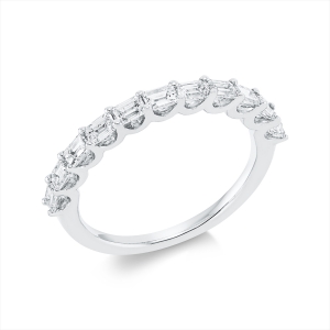 Memoire halb Ring  18kt Gelbgold mit 0,92ct Diamanten