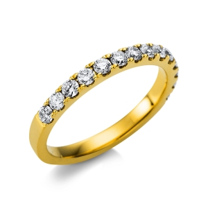 Memoire halb Ring  18kt Gelbgold mit 0,59ct Diamanten