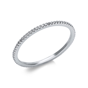 Infinity Memoire Ring  18kt Weißgold mit 0,14ct Diamanten