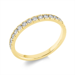 Memoire halb Ring  18kt Gelbgold mit 0,44ct Diamanten