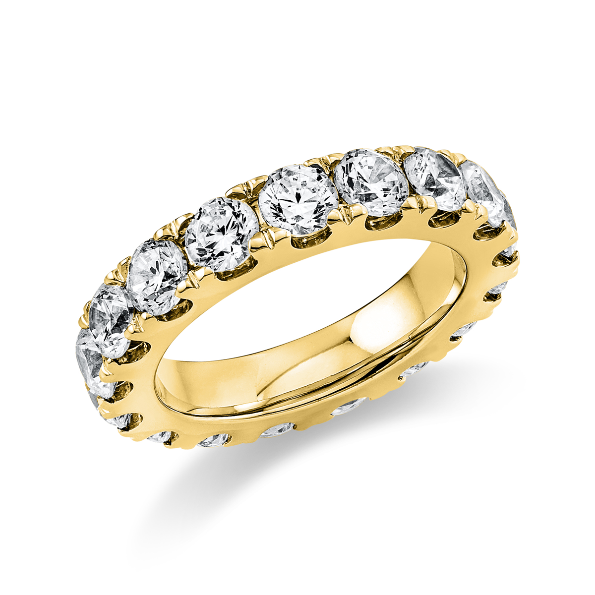 Infinity Memoire Ring  14kt Gelbgold mit 3,73ct Diamanten