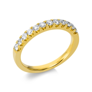 Memoire halb Ring  18kt Gelbgold mit 0,48ct Diamanten