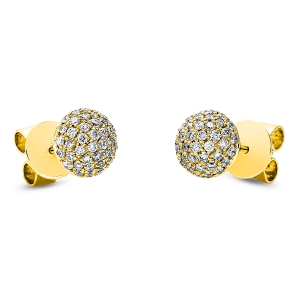 Pavé Ohrstecker  18kt Gelbgold mit 0,43ct Diamanten