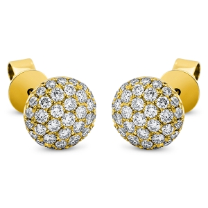 Pavé Ohrstecker  18kt Gelbgold mit 0,73ct Diamanten