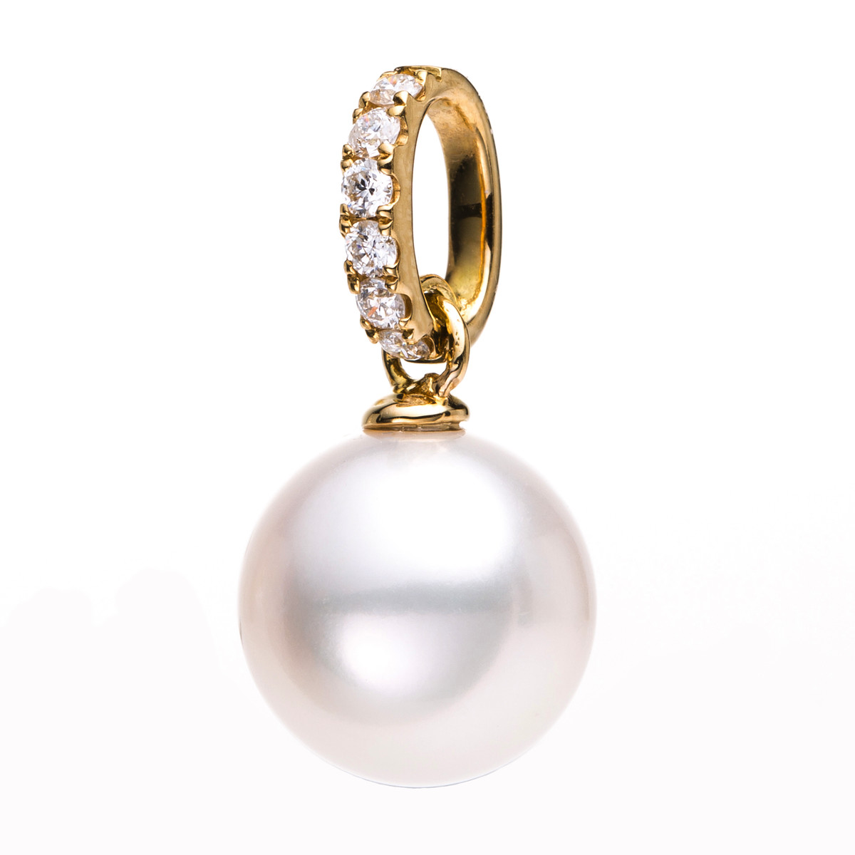 Anhänger  18kt Gelbgold mit 0,13ct Diamanten