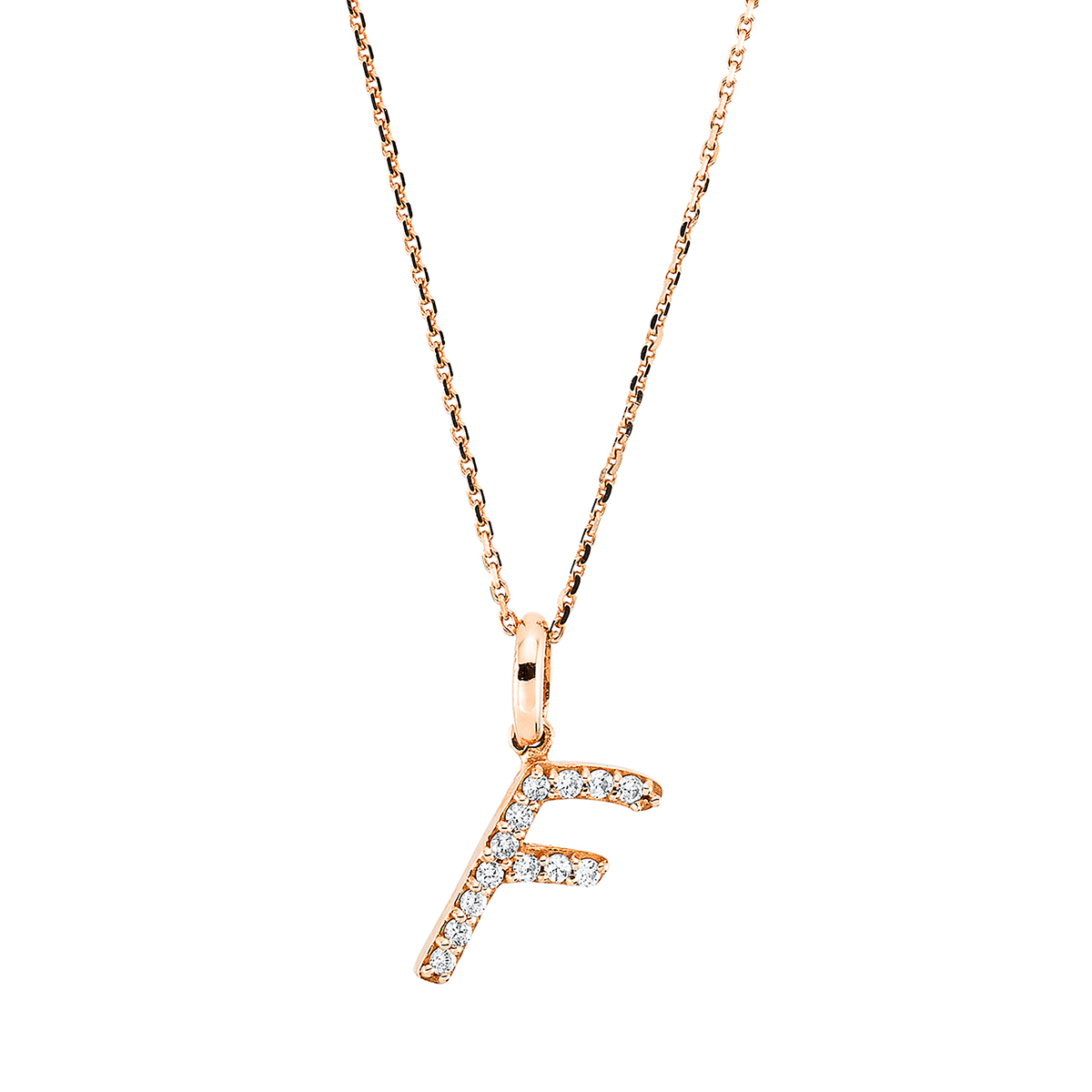 Collier 18 kt RG F