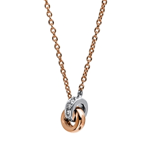 Collier 14 kt GG+WG