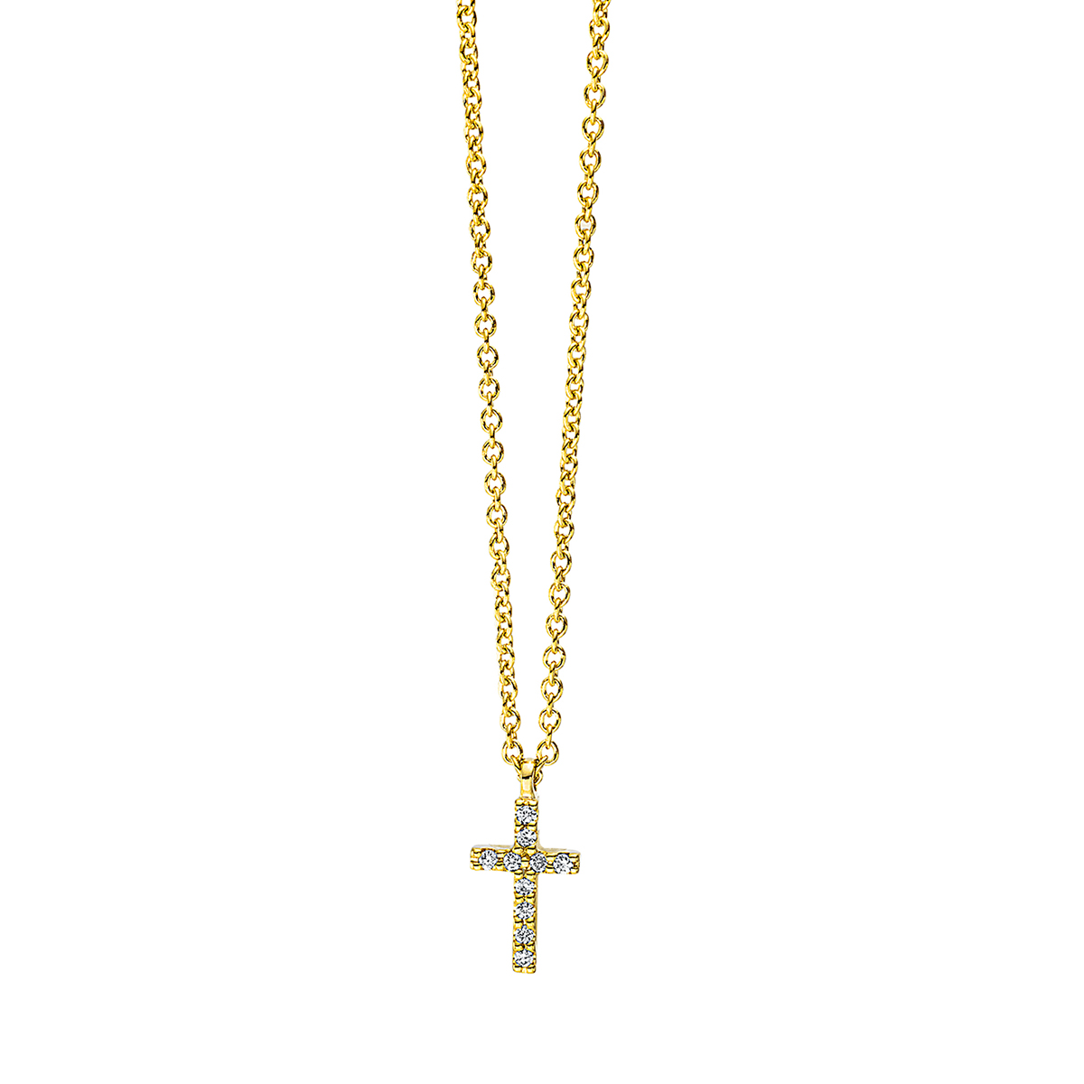 Collier 18 kt GG Kreuz