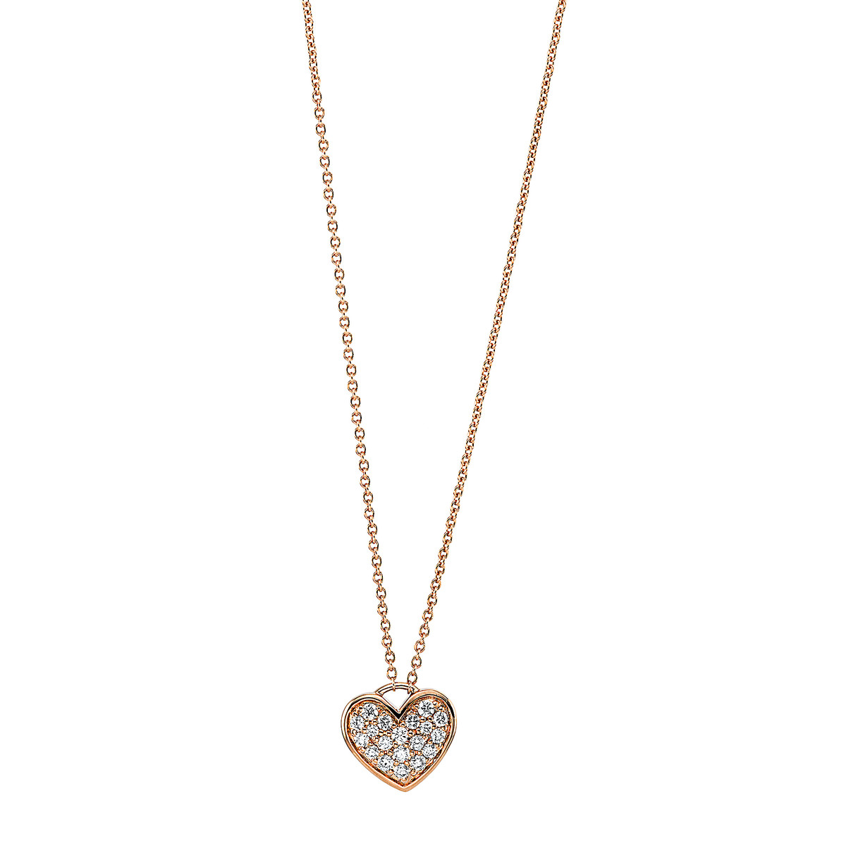 Collier 14 kt RG Herz