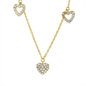 Collier 18 kt GG Herz