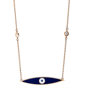 Collier 14 kt RG Auge