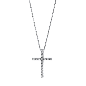 Collier 18 kt GG kreuz