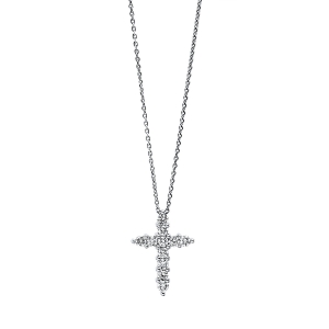 Collier 18 kt GG kreuz