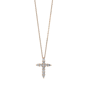 Collier 18 kt GG kreuz