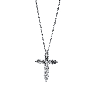 Collier 18 kt GG kreuz