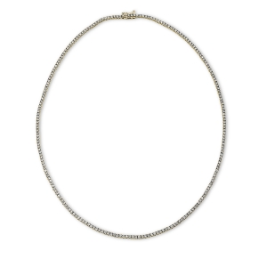 Tenniscollier 4er-Krappe 18kt Gelbgold mit 6,07ct Diamanten