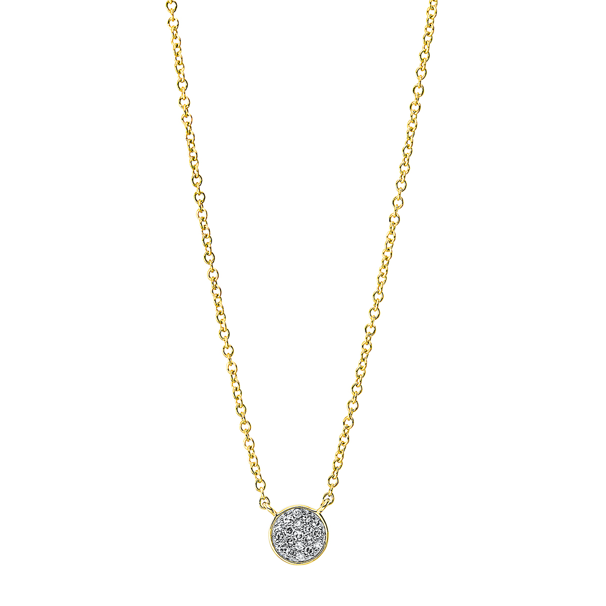 Pavé Collier  18kt Gelbgold mit 0,05ct Diamanten