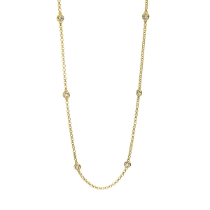 Collier Zarge 18 kt GG, mit ZÖ 40 cm