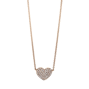 Collier 18 kt RG Herz