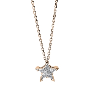 Collier 18 kt RG Stern