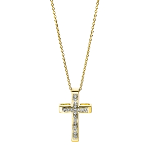 Collier 18 kt GG Kreuz