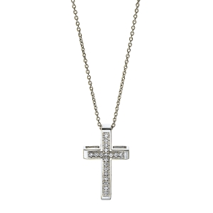 Collier 18 kt GG Kreuz