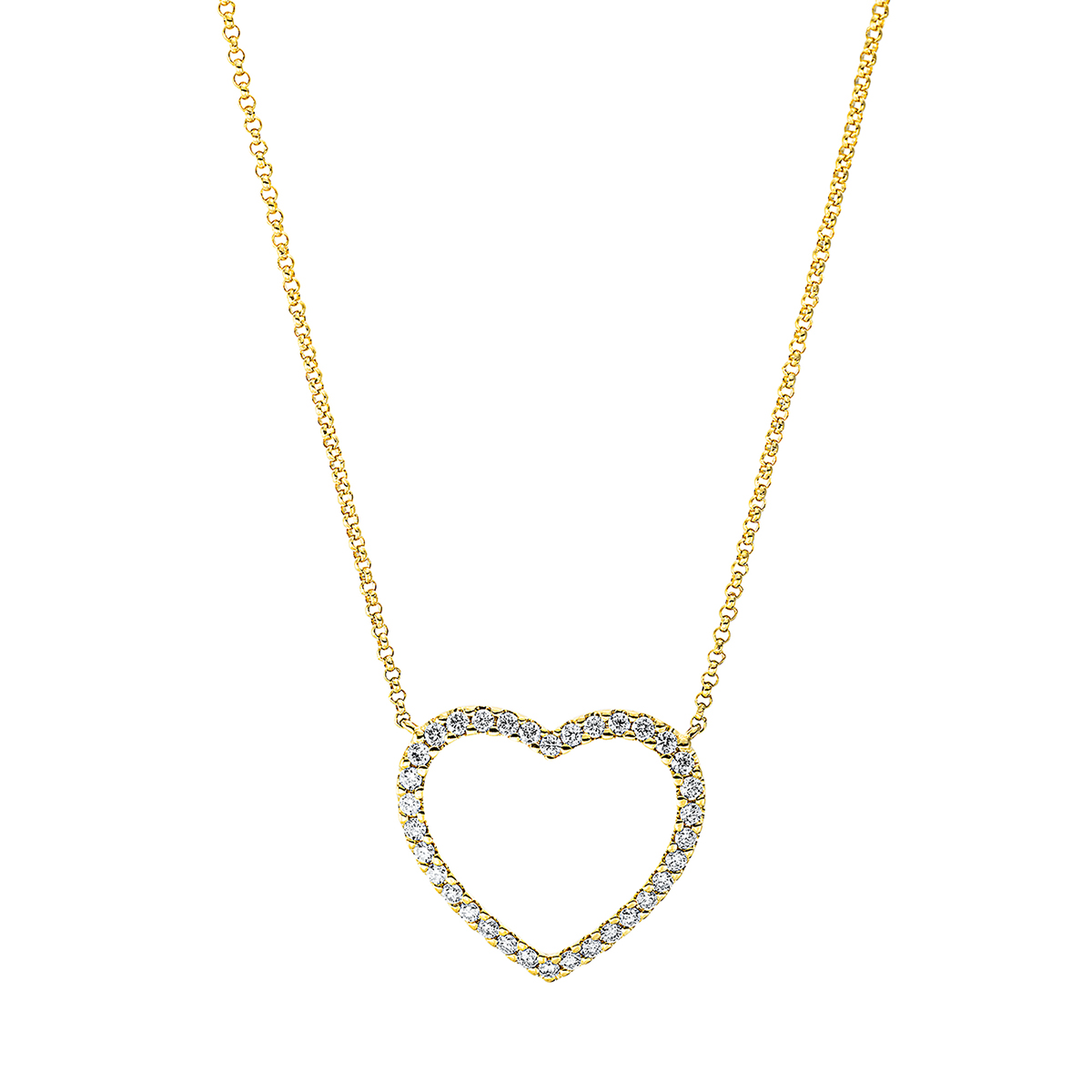 Collier 18 kt GG Herz