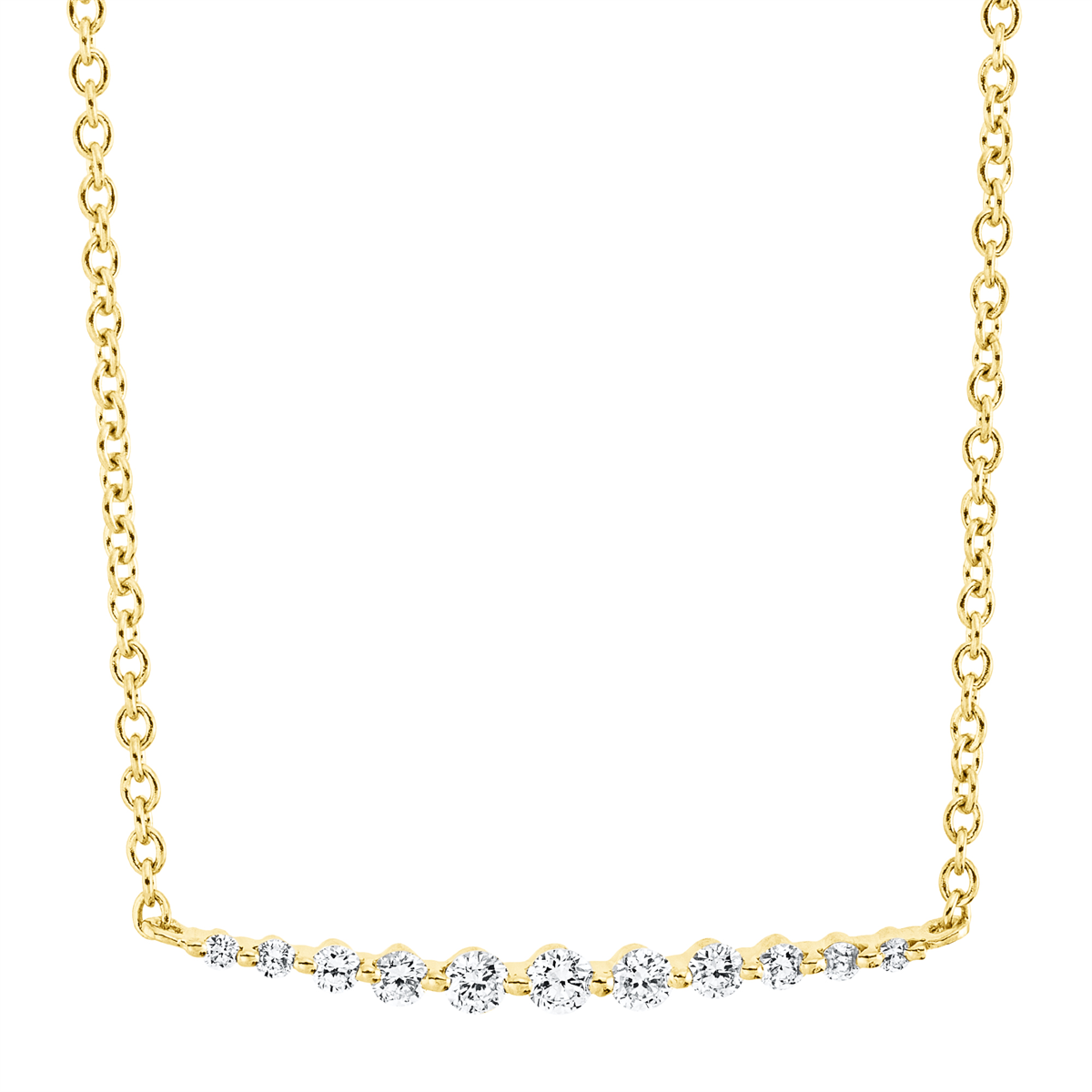 Collier 18 kt GG, mit ZÖ 40 cm